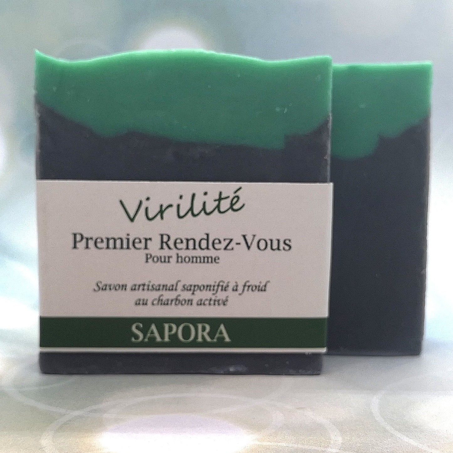 Savon naturel au charbon activé – Soin intense pour homme avec une fragrance envoûtante - Front