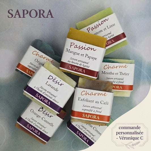 Commande personnalisée - Véronique C - 65 mini savons