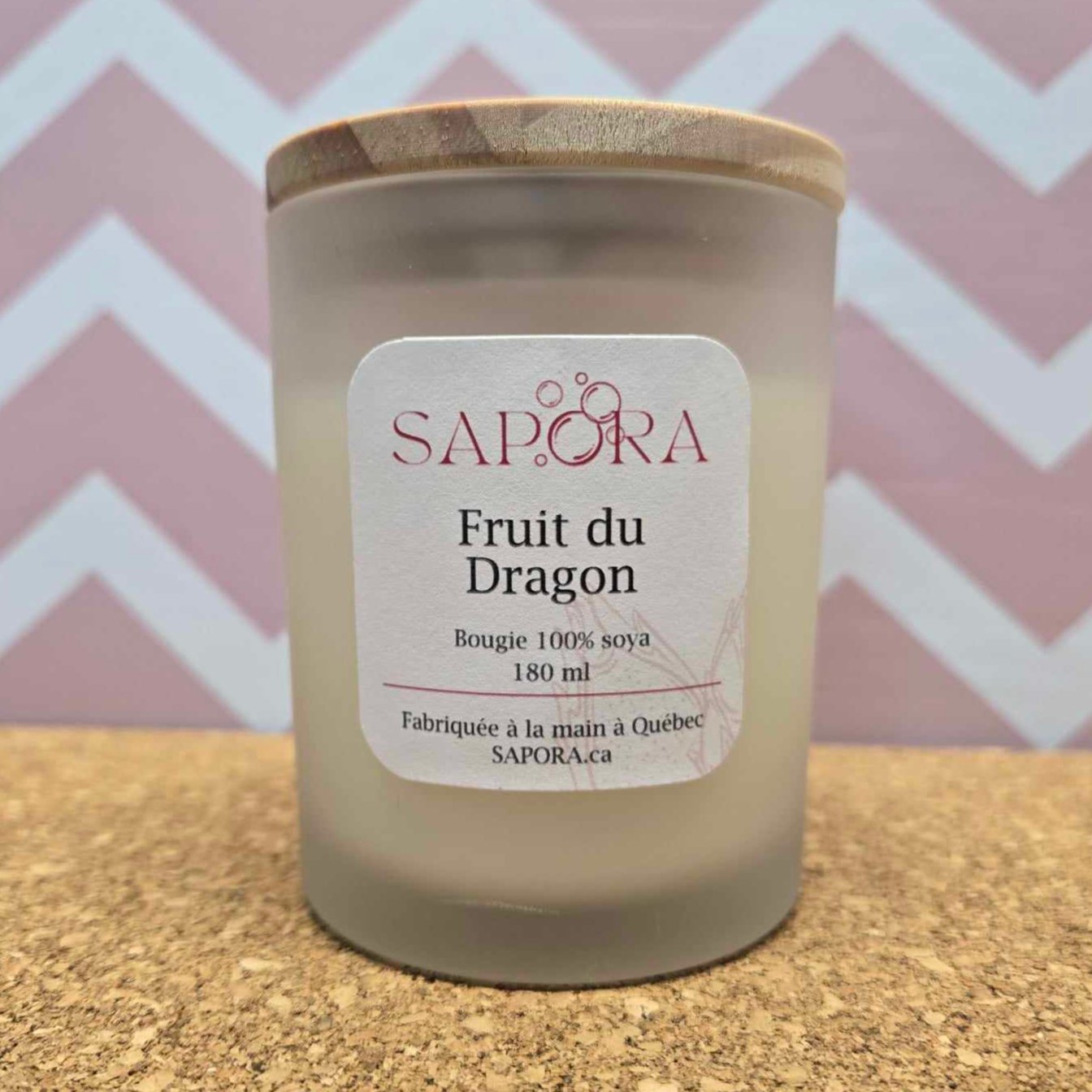 Bougie au fruit du dragon – Parfum exotique, sucré et ensoleillé - Front