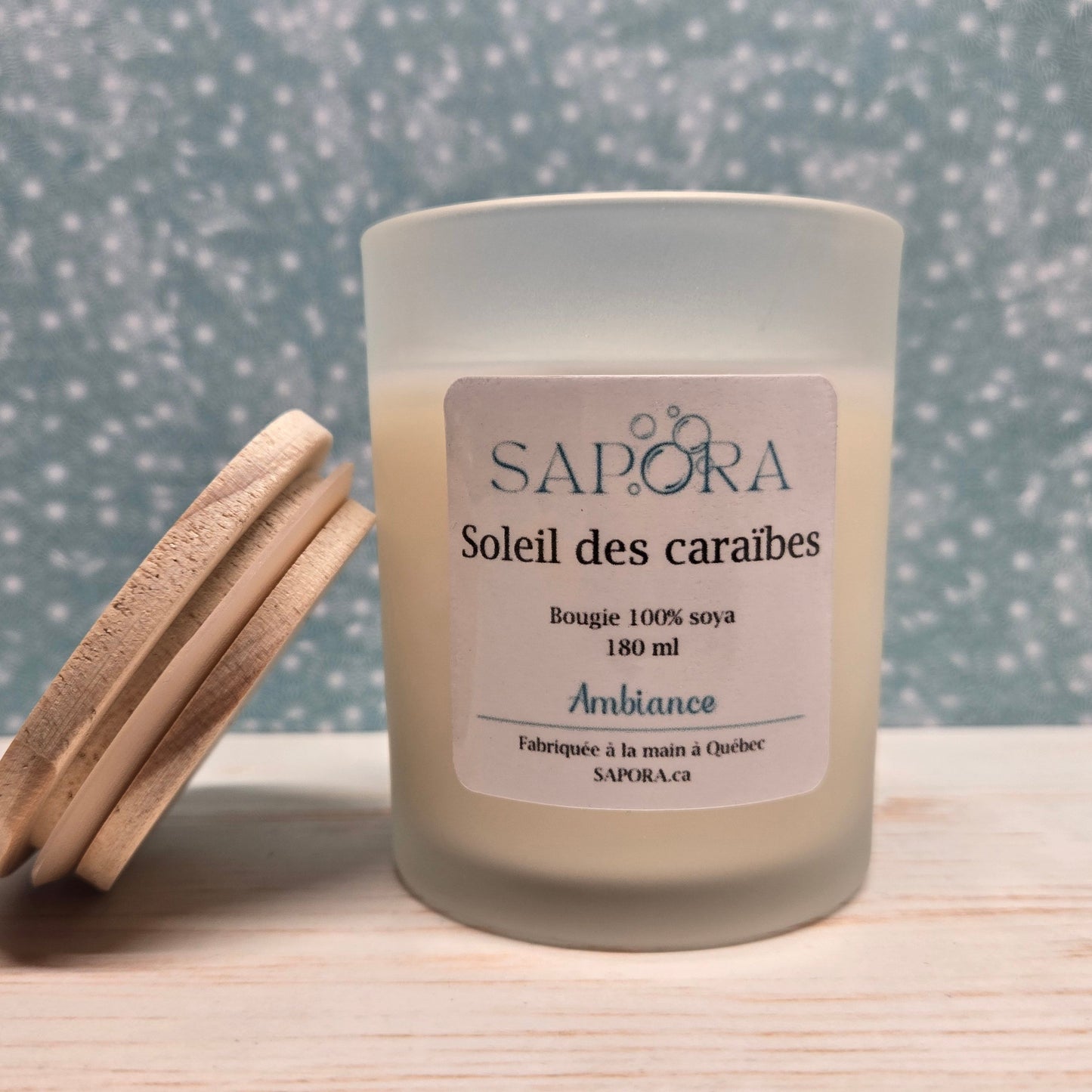 Bougie parfumée Soleil des Caraïbes – Notes tropicales et ensoleillées pour un instant d’évasion - Devant