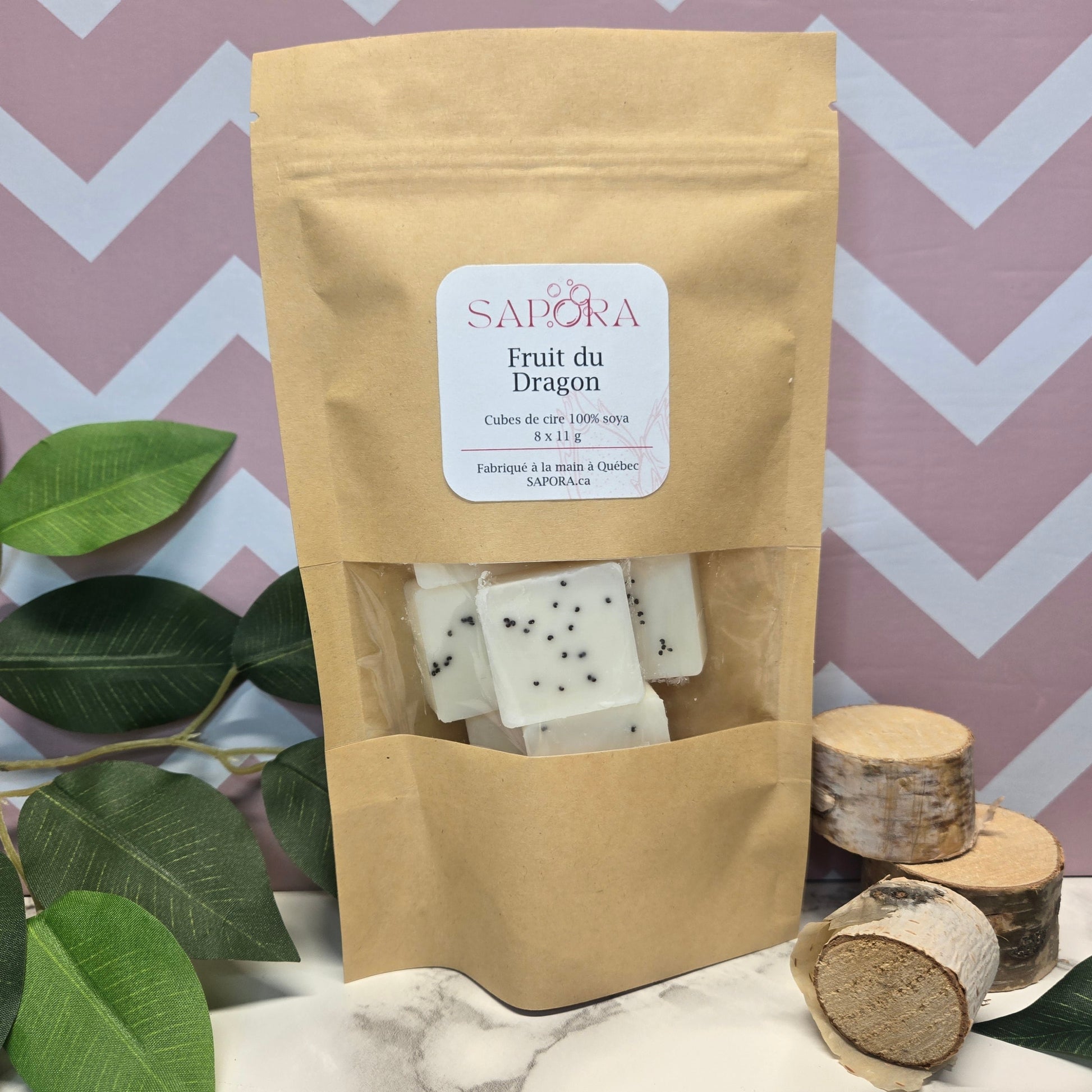 Cubes de cire au fruit du dragon – Notes fruitées et exotiques, ambiance tropicale - Front