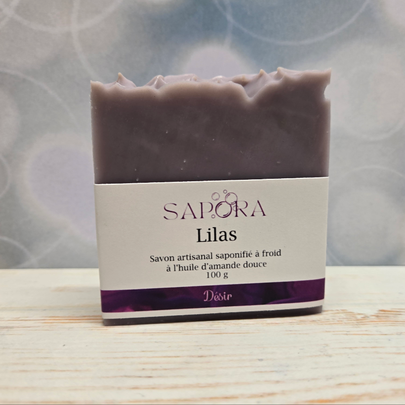 Savon fait main lilas - Savon fait main lilas – Arôme élégant et fleuri pour une expérience sensorielle unique - Devant